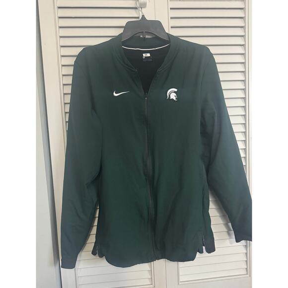 Nike Michigan State University Dry-Fit Lightweight Full Zip Jacket Sz: Small - Picture 1 of 3